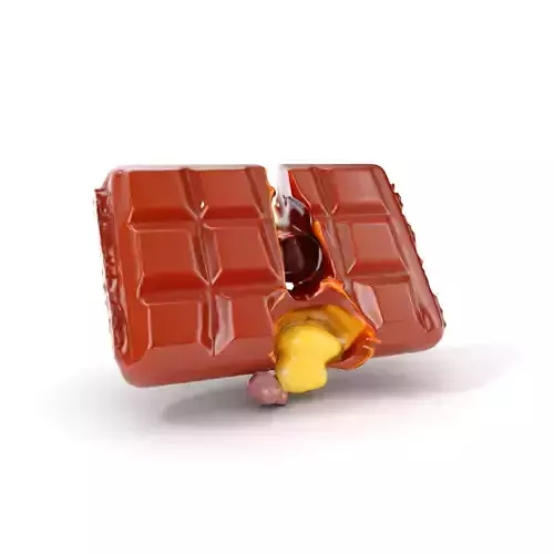 Chocolate with Filling Model Pack Low-poly 3D model