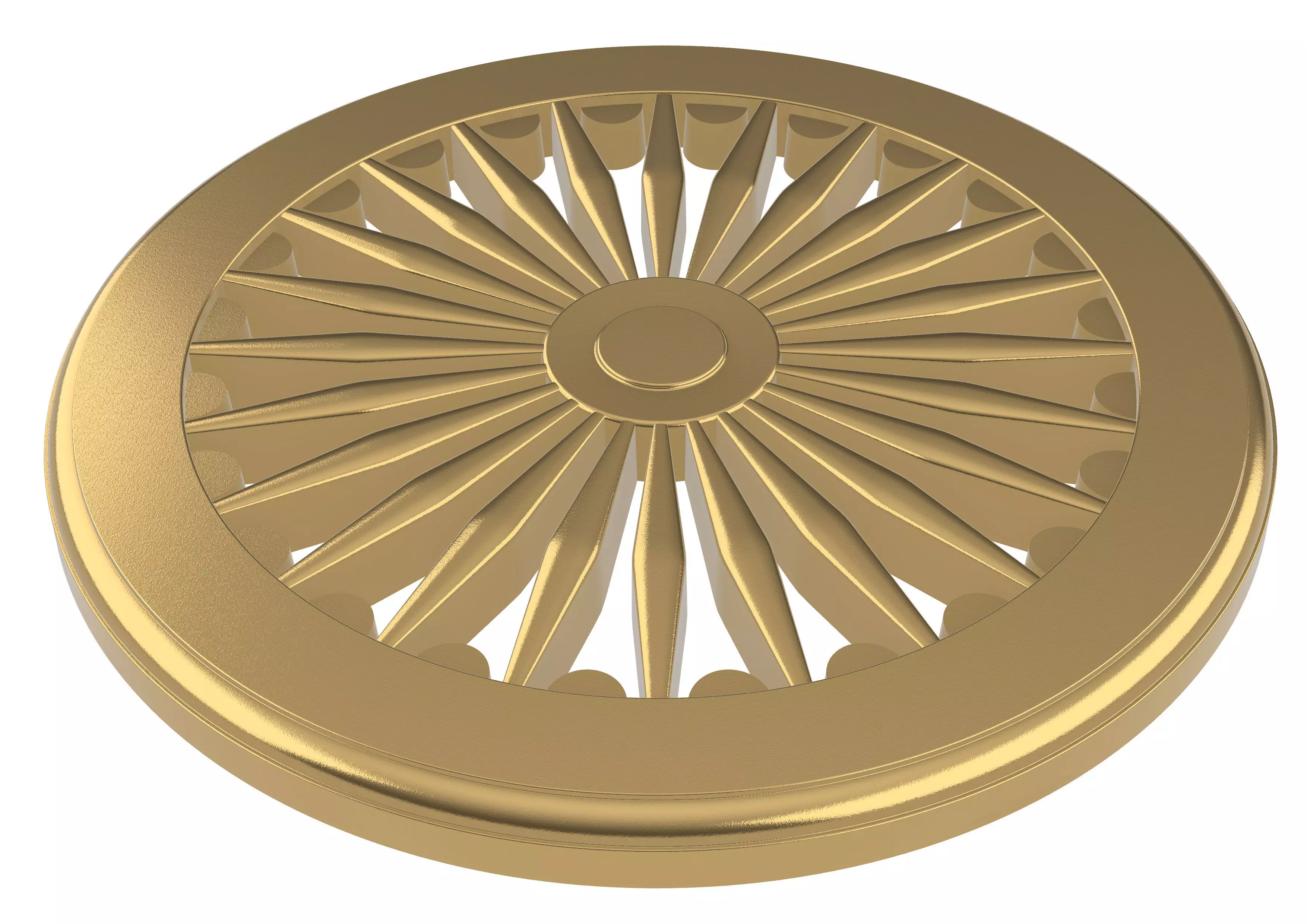 Ashok Chakra 3D print model_0