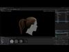Real-Time Female Ponytail Hairstyle  Game-Ready Hair Asset Low-poly 3D model_1