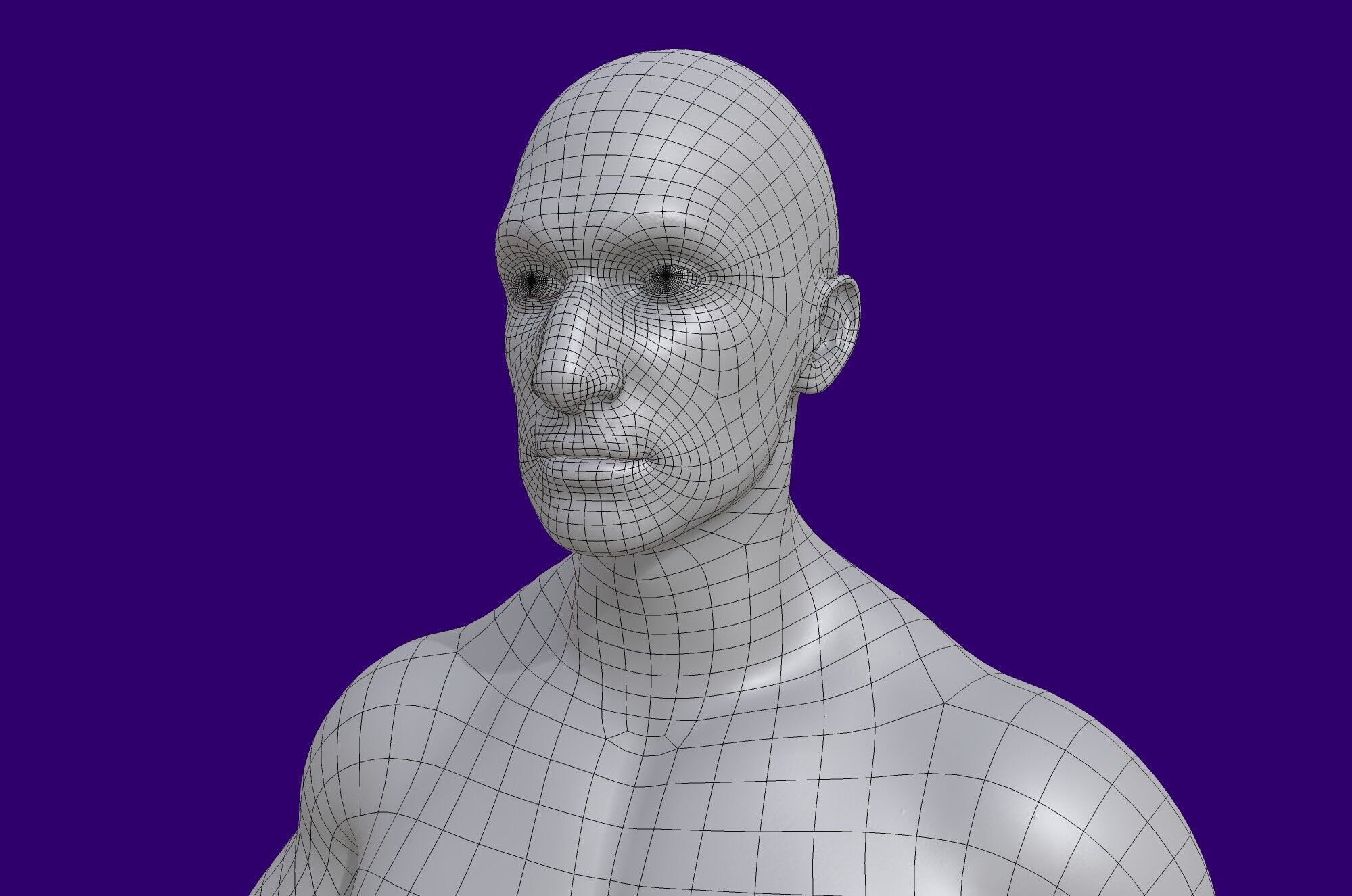 Enemy Fighter NPC game character Low-poly 3D model_11