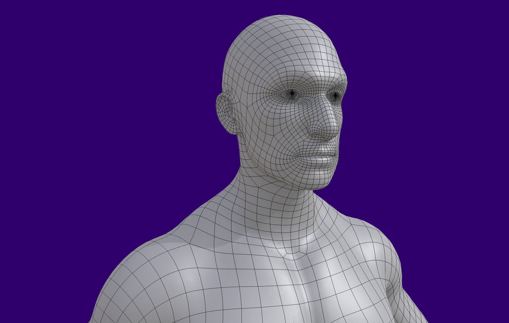 Enemy Fighter NPC game character Low-poly 3D model_12