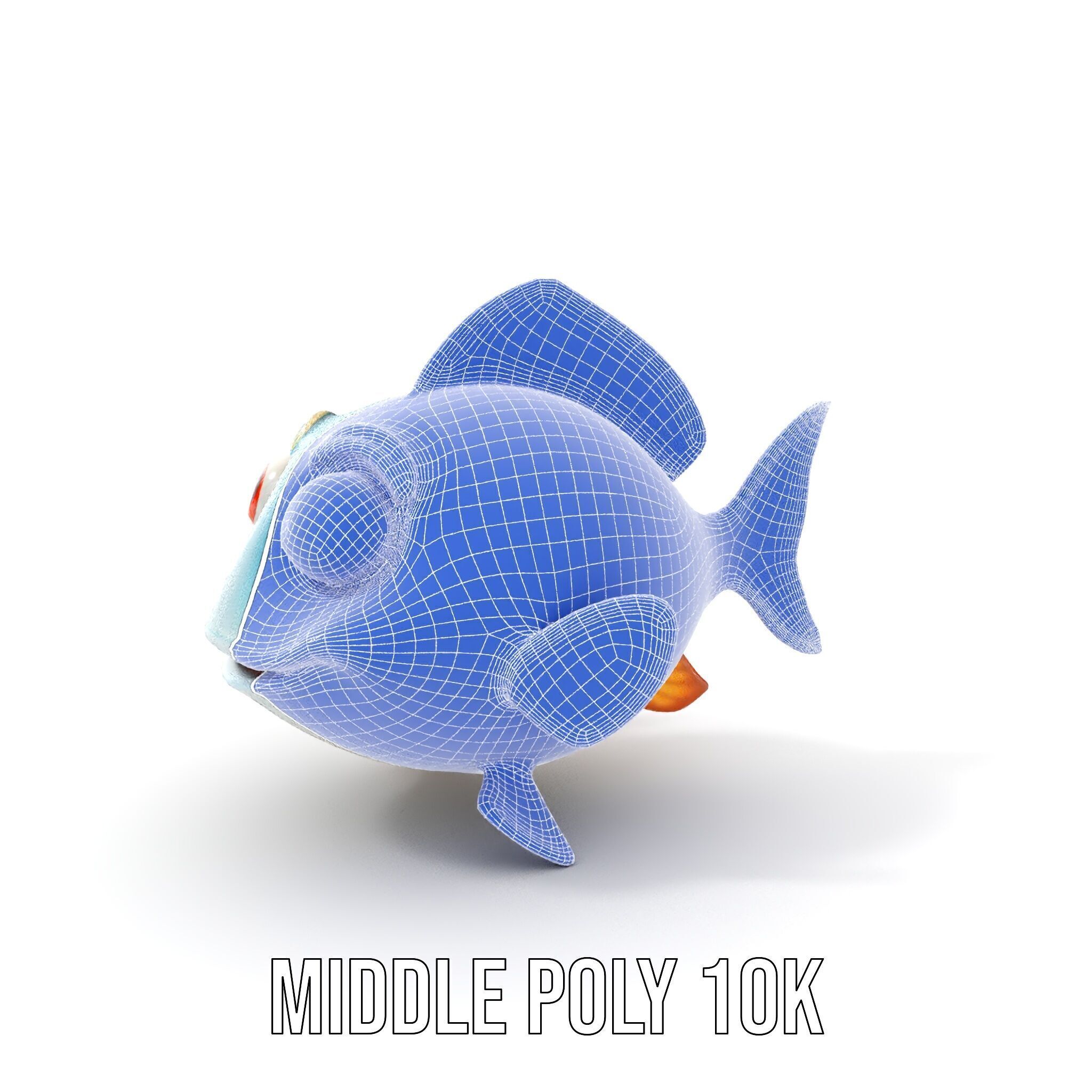 Cartoon Fish Model Pack for Animation and Games Low-poly 3D model_6