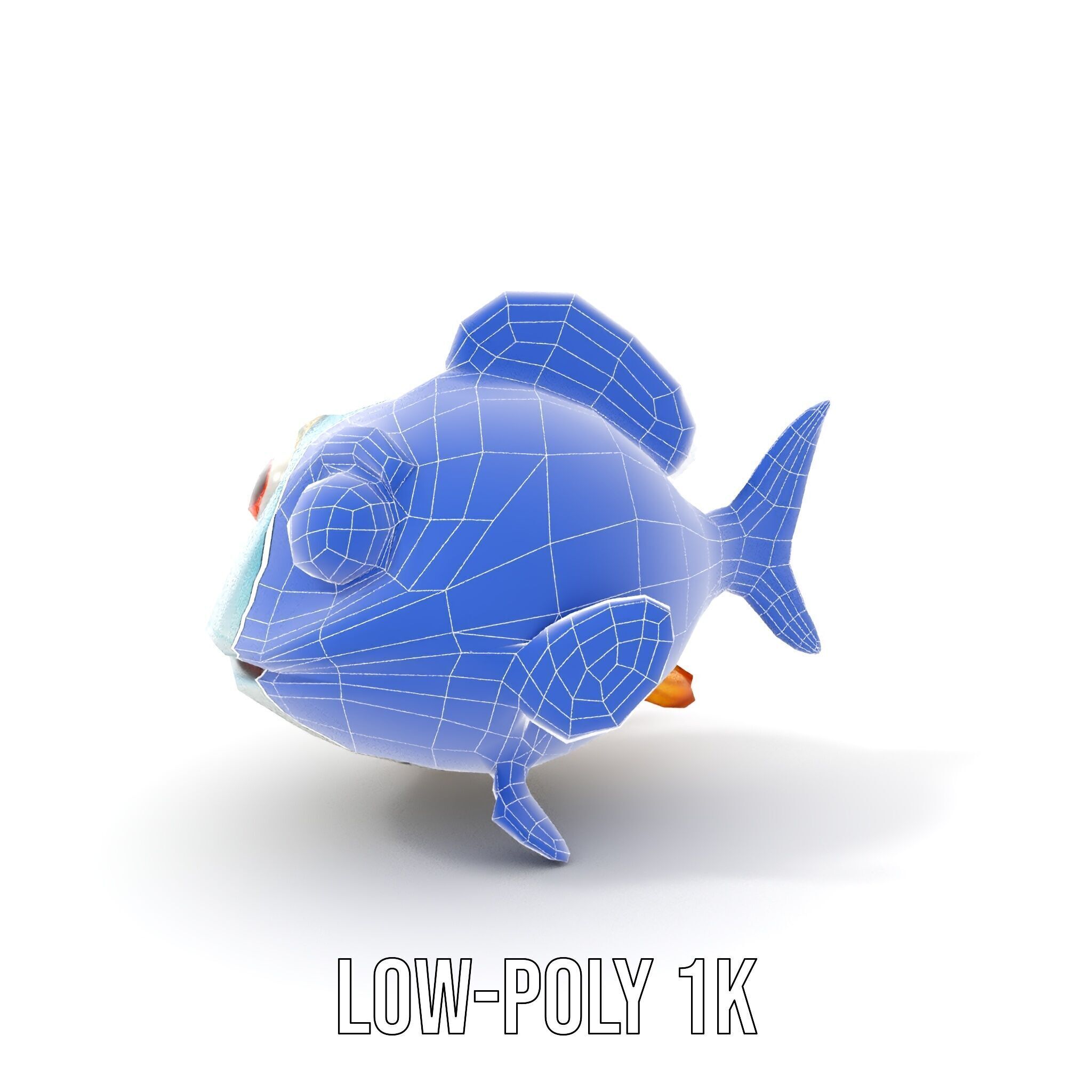 Cartoon Fish Model Pack for Animation and Games Low-poly 3D model_21