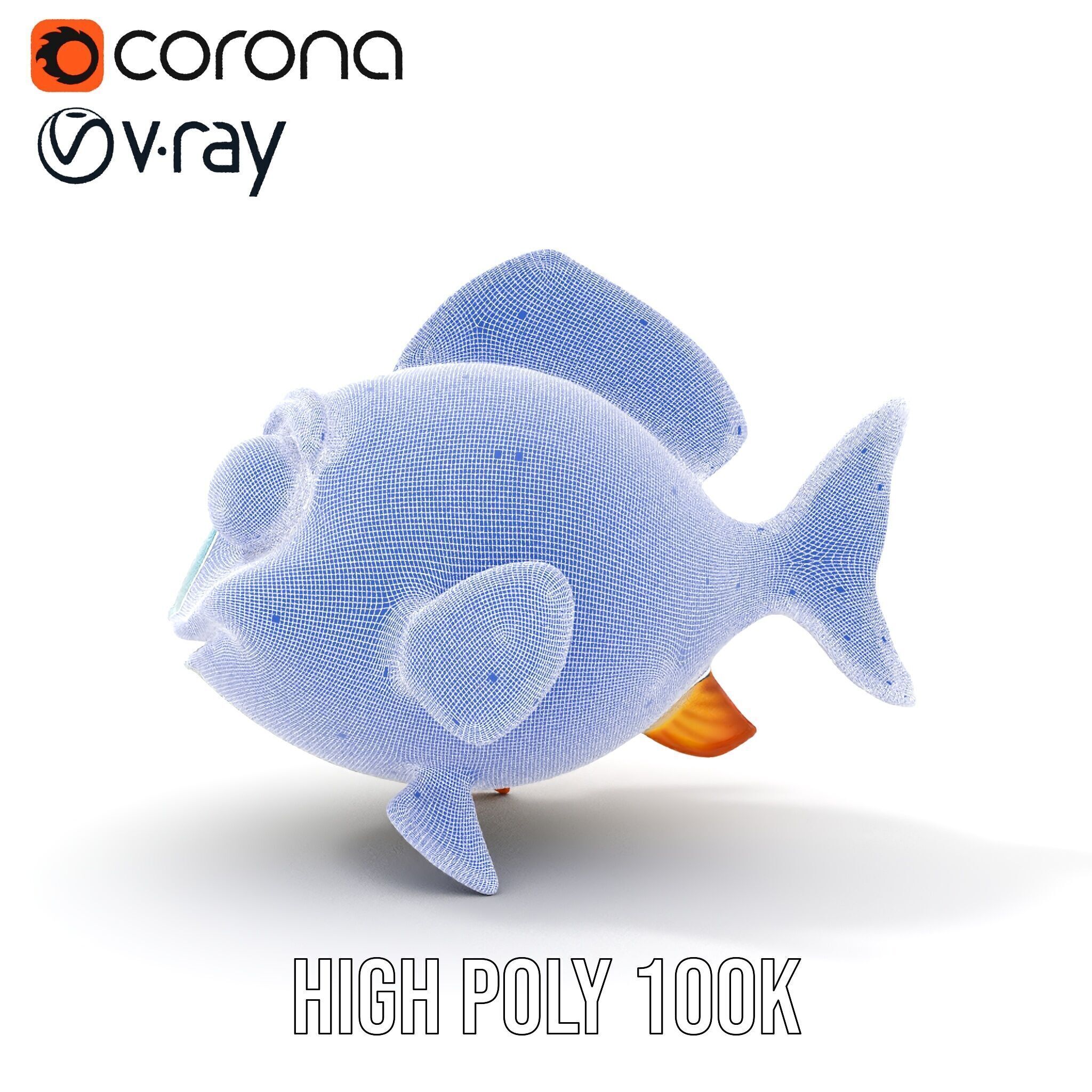 Cartoon Fish Model Pack for Animation and Games Low-poly 3D model_38