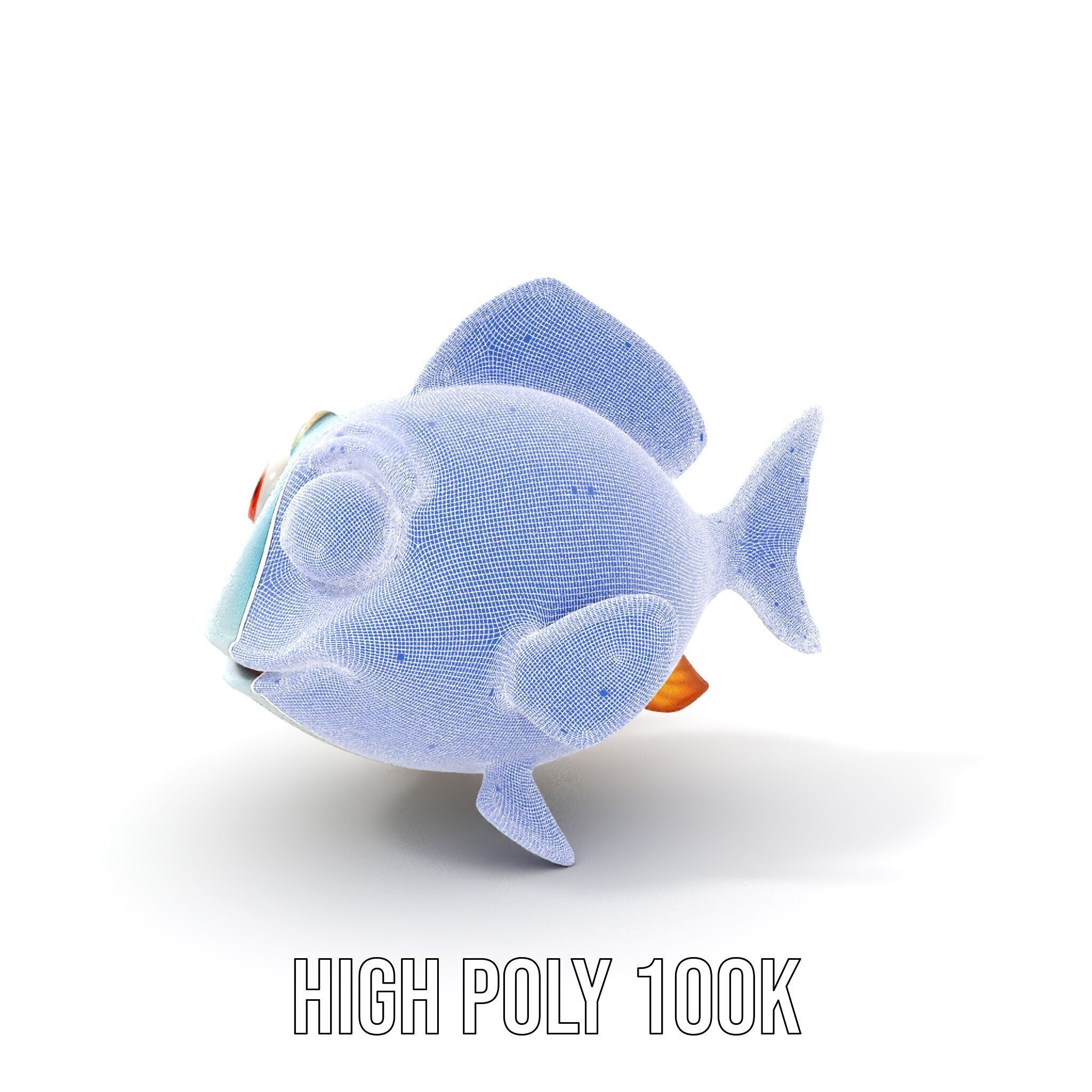 Cartoon Fish Model Pack for Animation and Games Low-poly 3D model_4