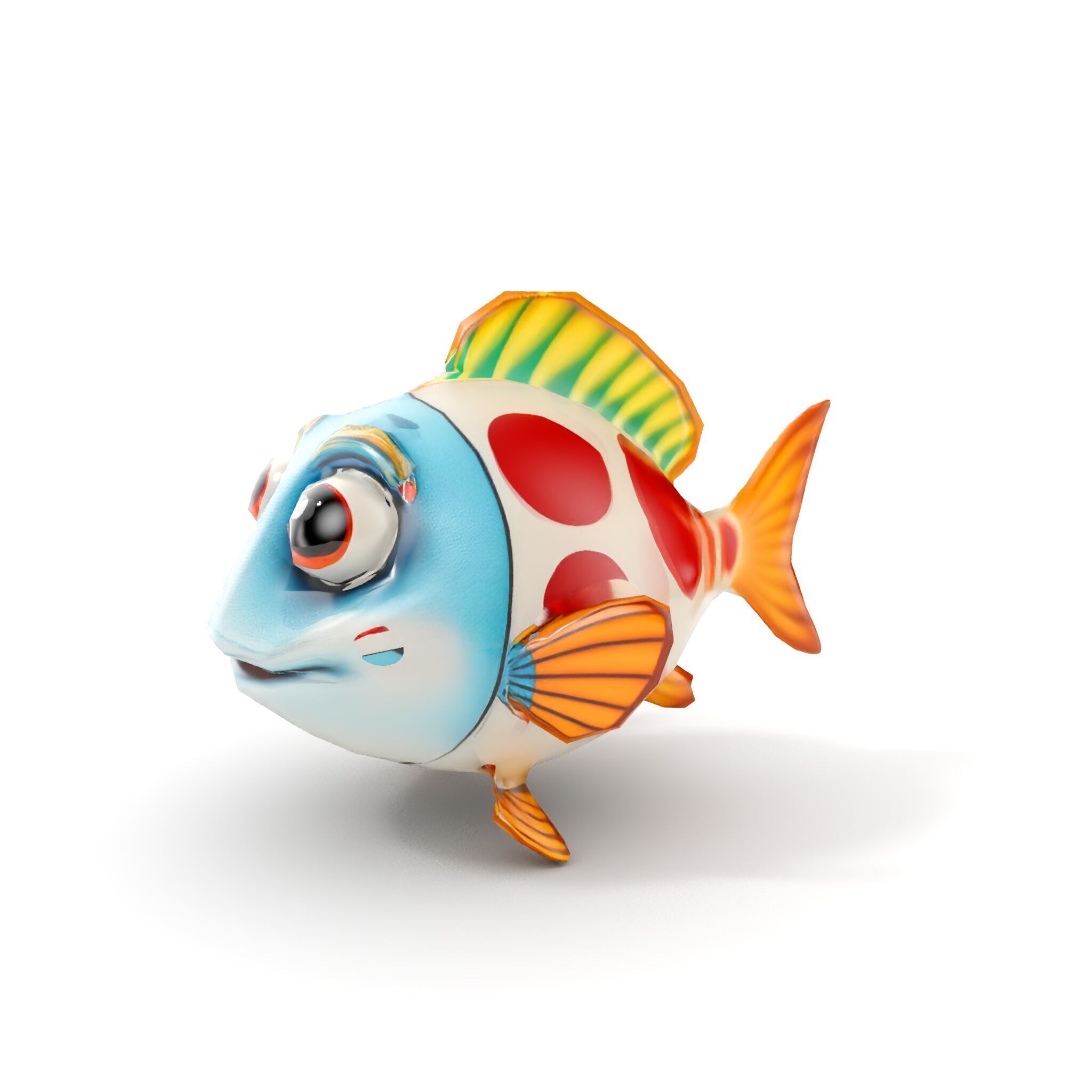 Cartoon Fish Model Pack for Animation and Games Low-poly 3D model_10