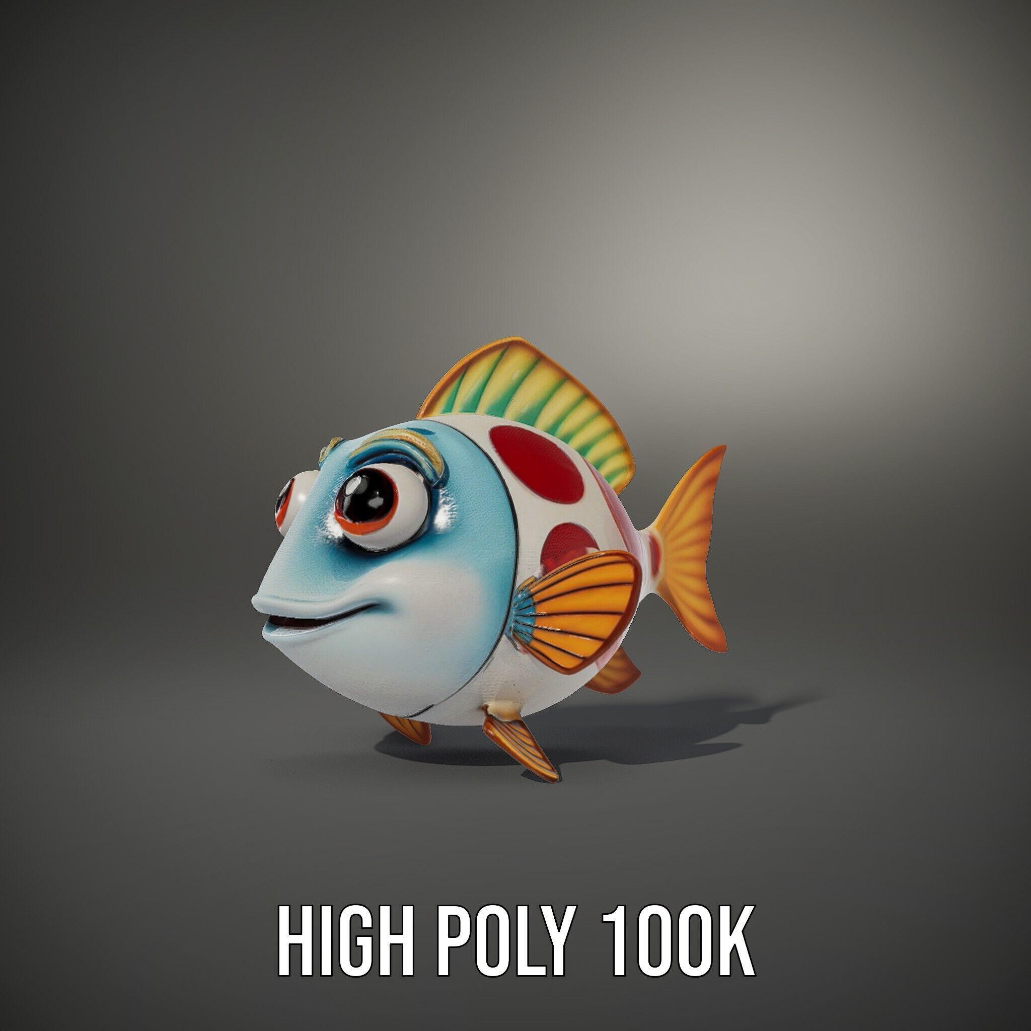 Cartoon Fish Model Pack for Animation and Games Low-poly 3D model_14