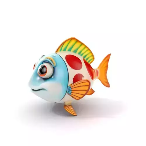 Cartoon Fish Model Pack for Animation and Games Low-poly 3D model