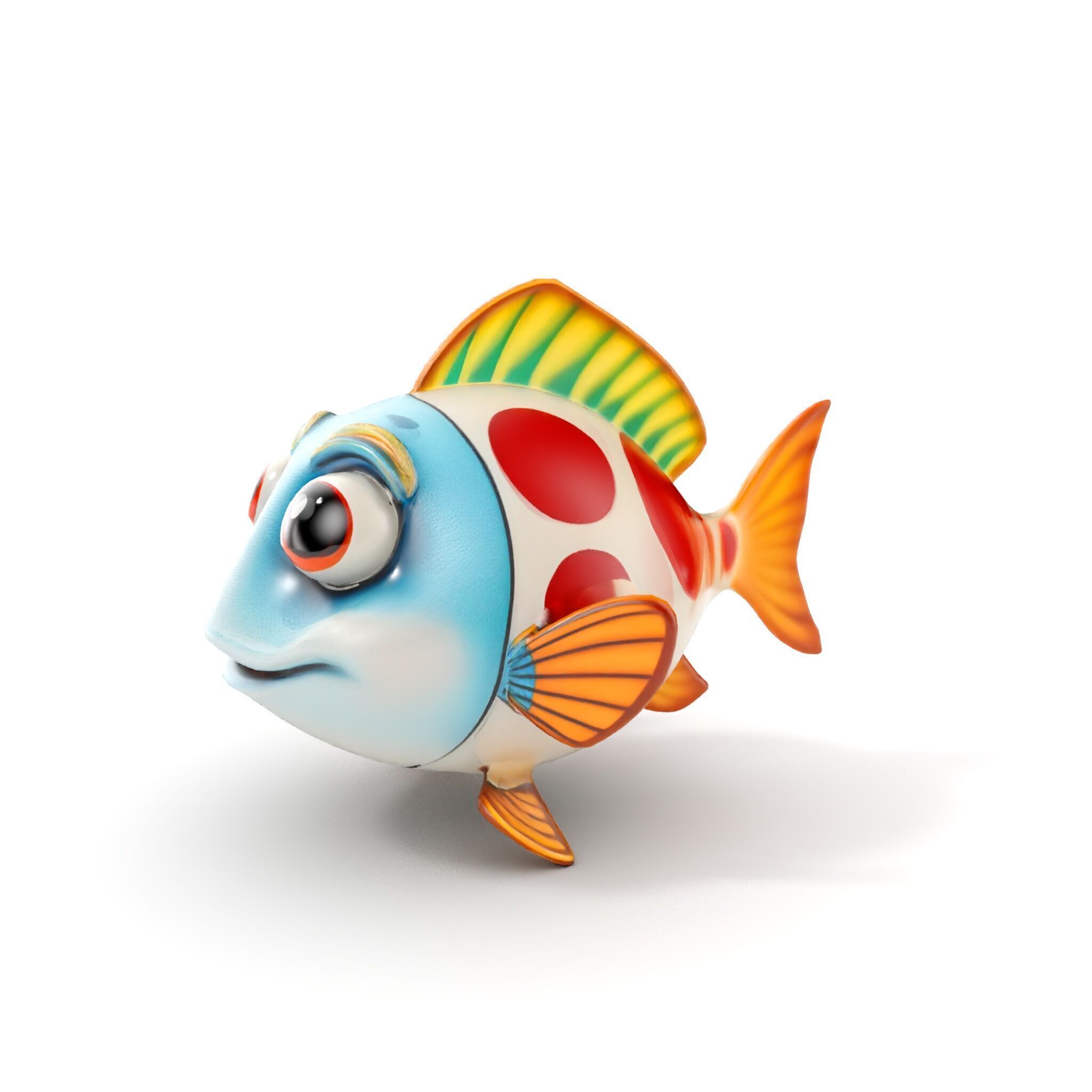 Cartoon Fish Model Pack for Animation and Games Low-poly 3D model_9