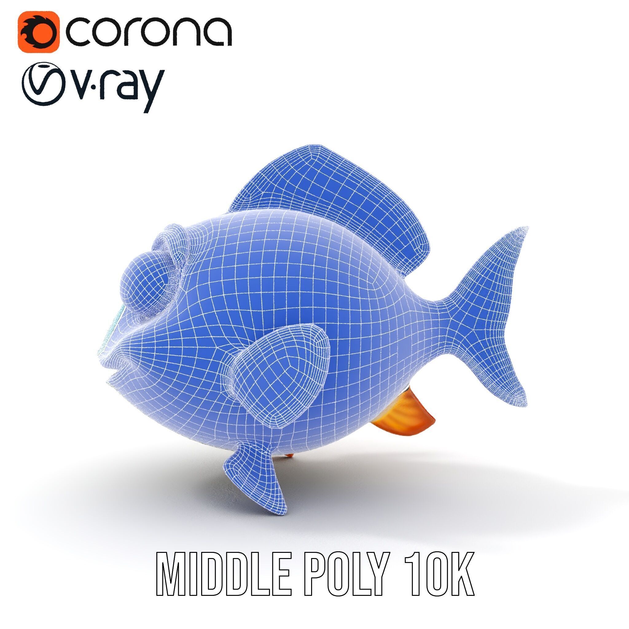 Cartoon Fish Model Pack for Animation and Games Low-poly 3D model_30