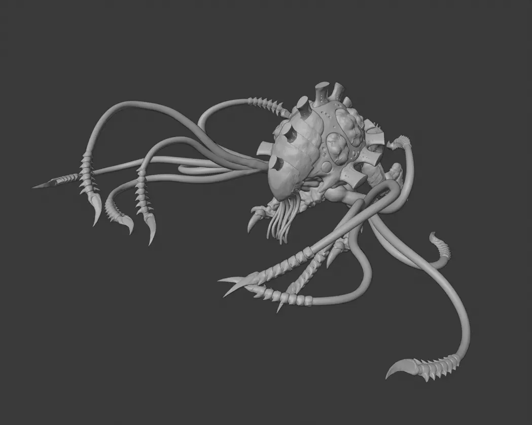 Toxic Tentacle Bug 3D print model_0
