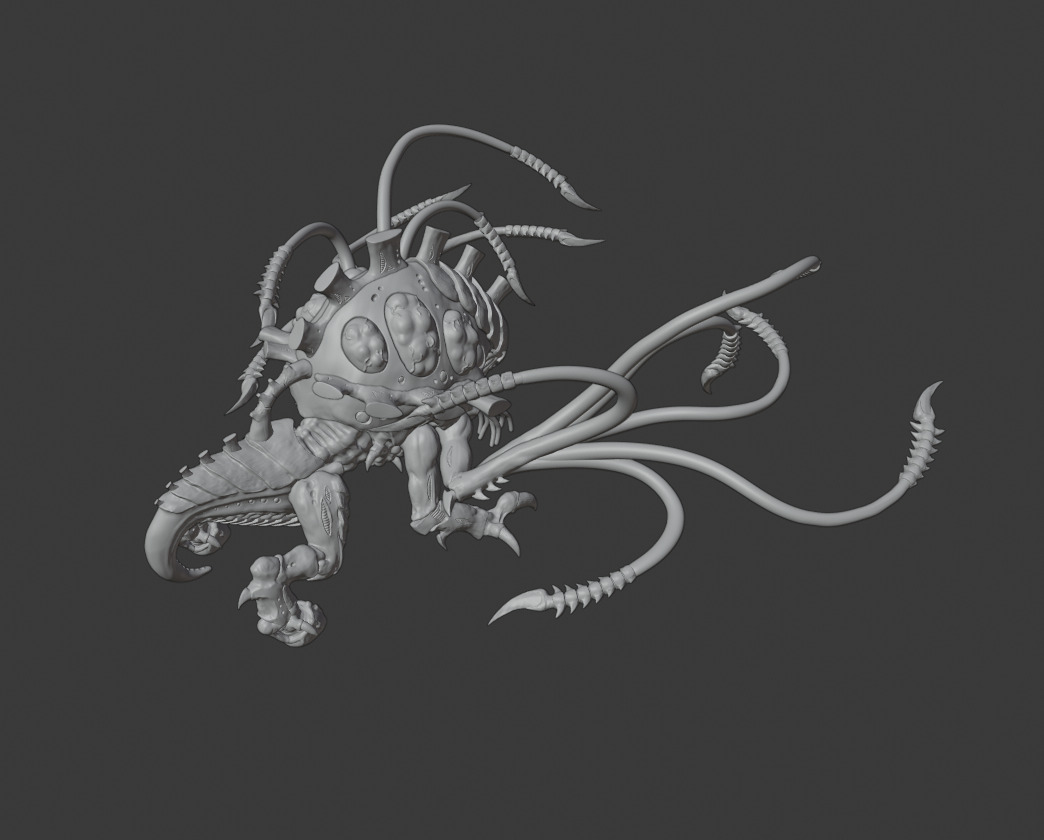Toxic Tentacle Bug 3D print model_1