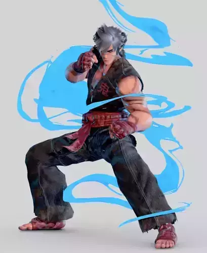 Stylized Male Fighting Character  Raiga