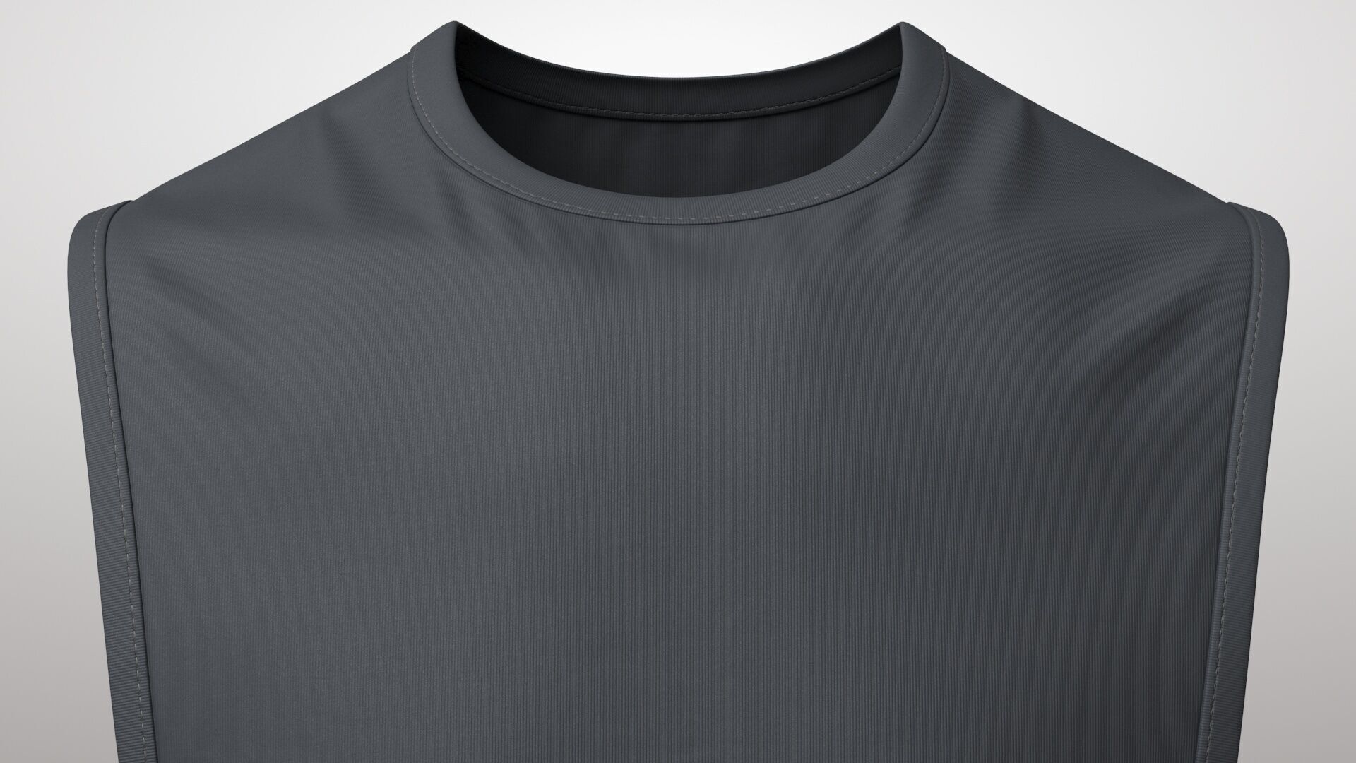 Tank Top 3v Low-poly 3D model_7