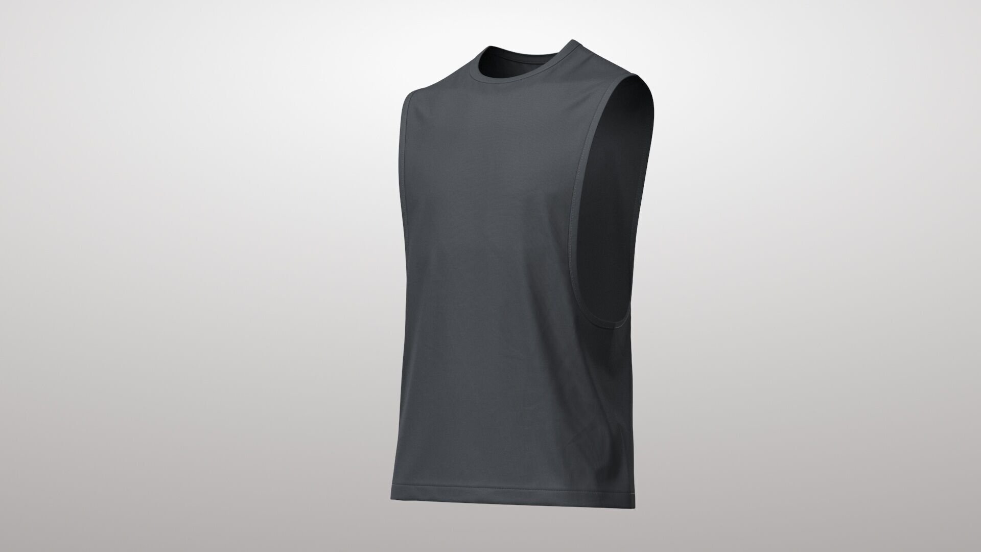 Tank Top 3v Low-poly 3D model_6