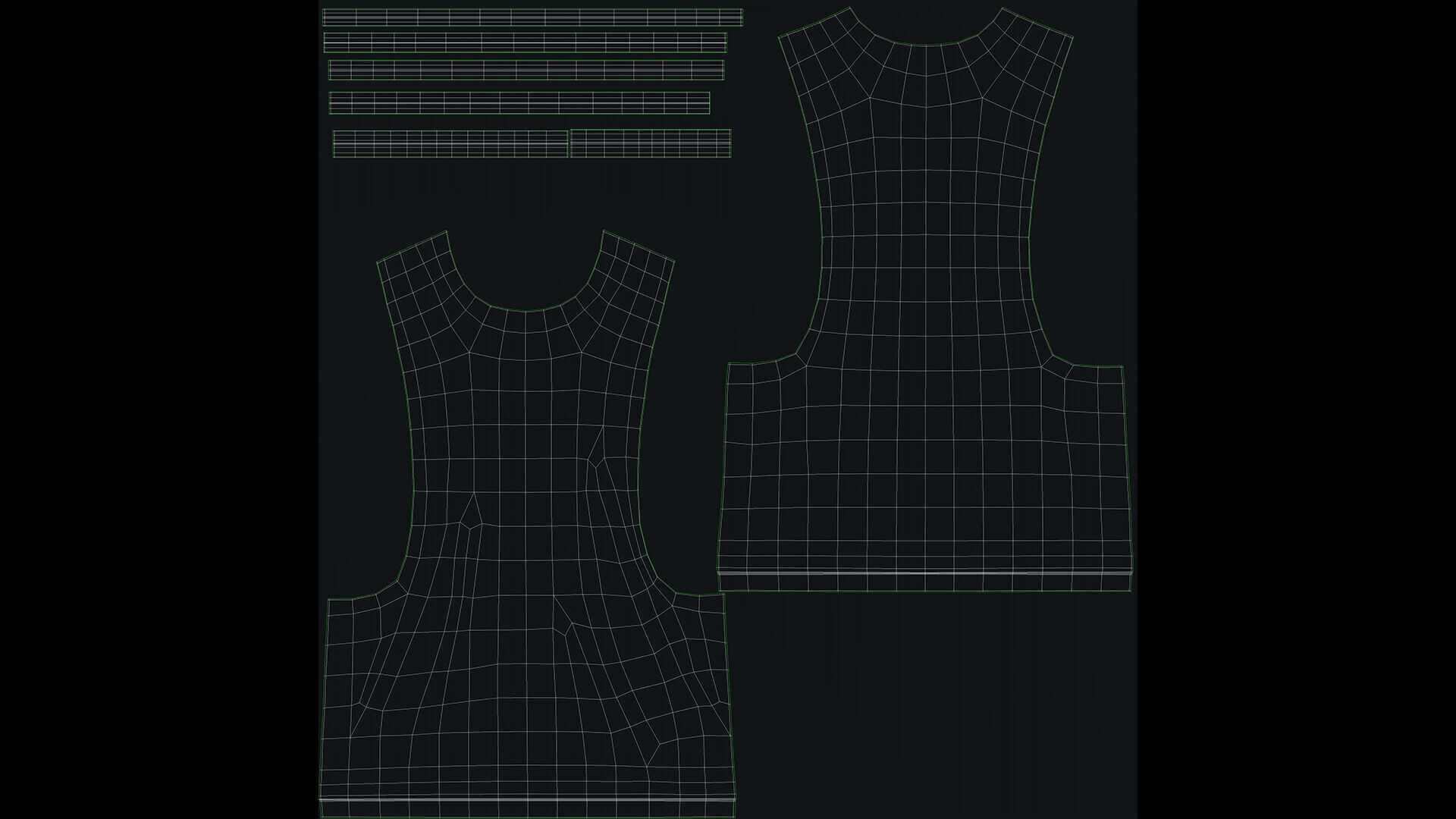 Tank Top 3v Low-poly 3D model_12