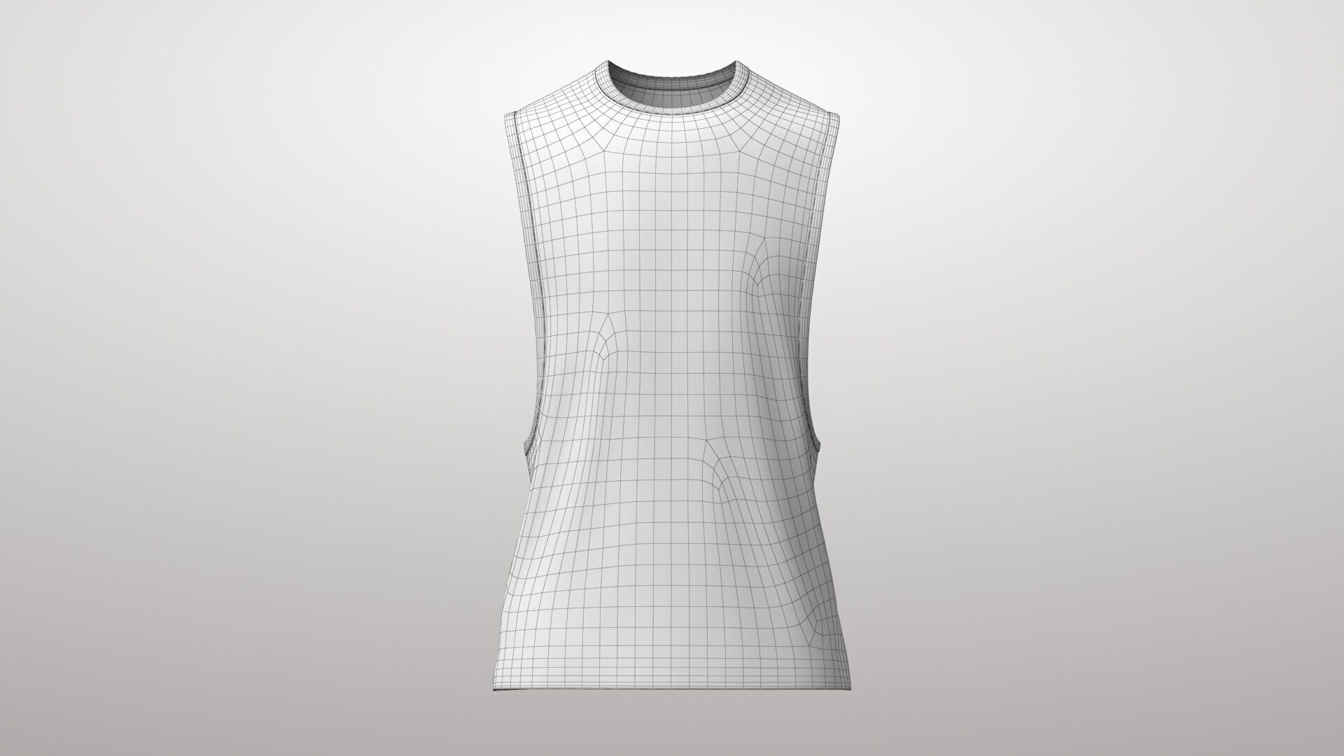 Tank Top 3v Low-poly 3D model_11