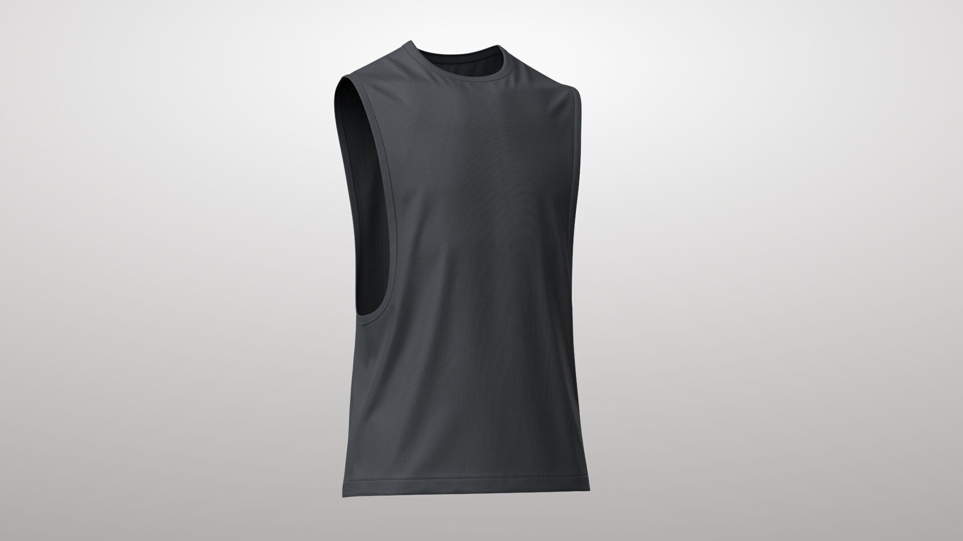 Tank Top 3v Low-poly 3D model_3