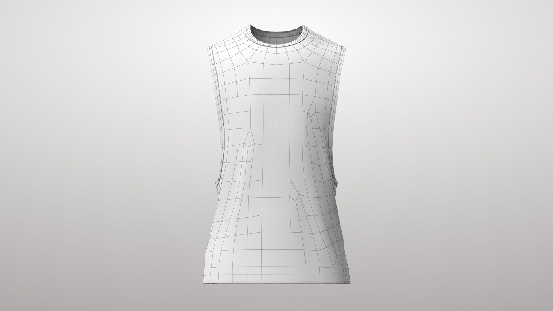 Tank Top 3v Low-poly 3D model_10