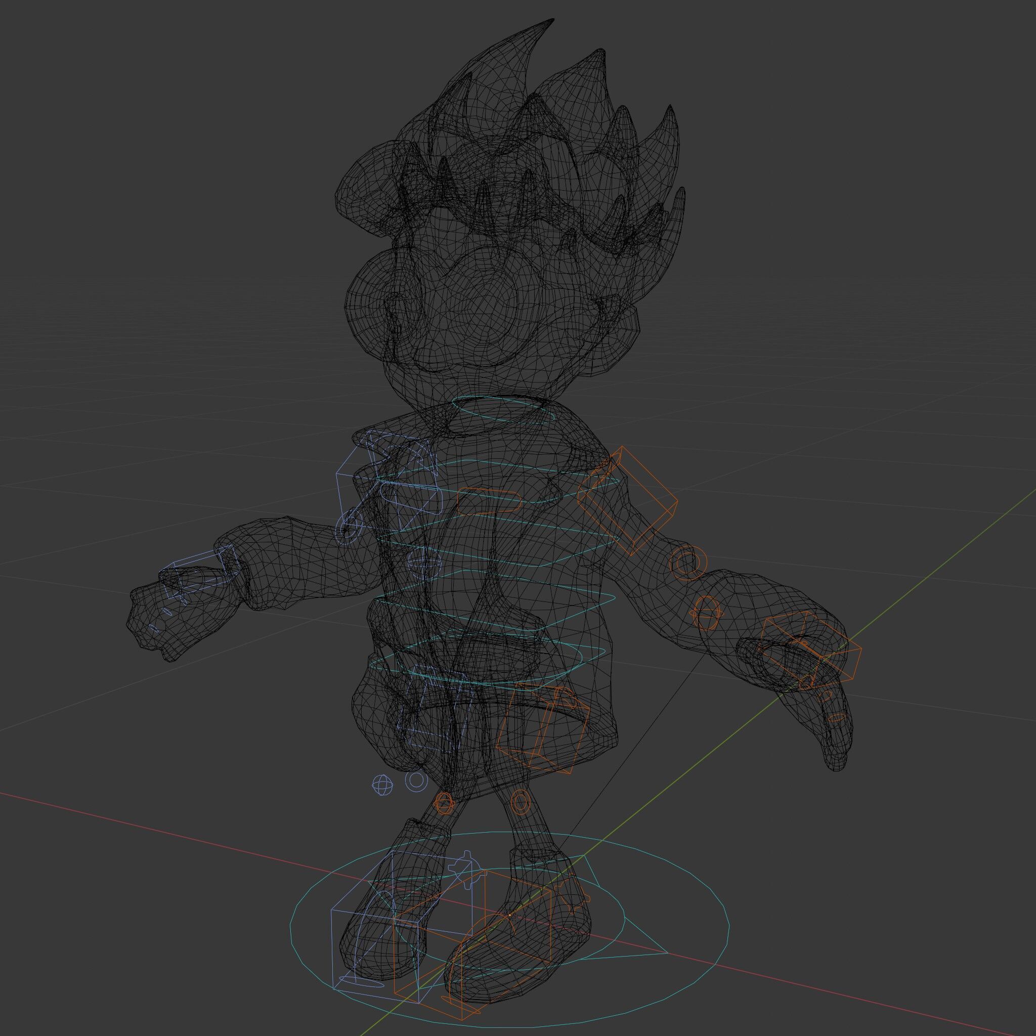 Quirky Scientist Character  Rigged and Animated with PBR Text... Low-poly 3D model_9