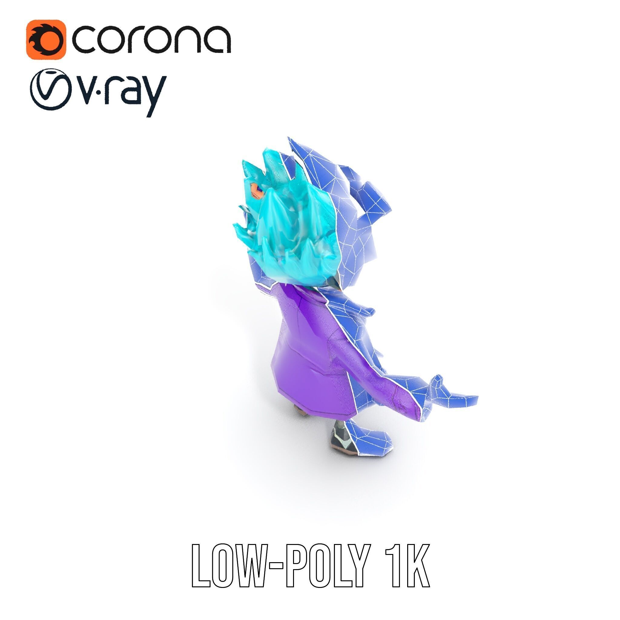 Quirky Scientist Character  Rigged and Animated with PBR Text... Low-poly 3D model_18