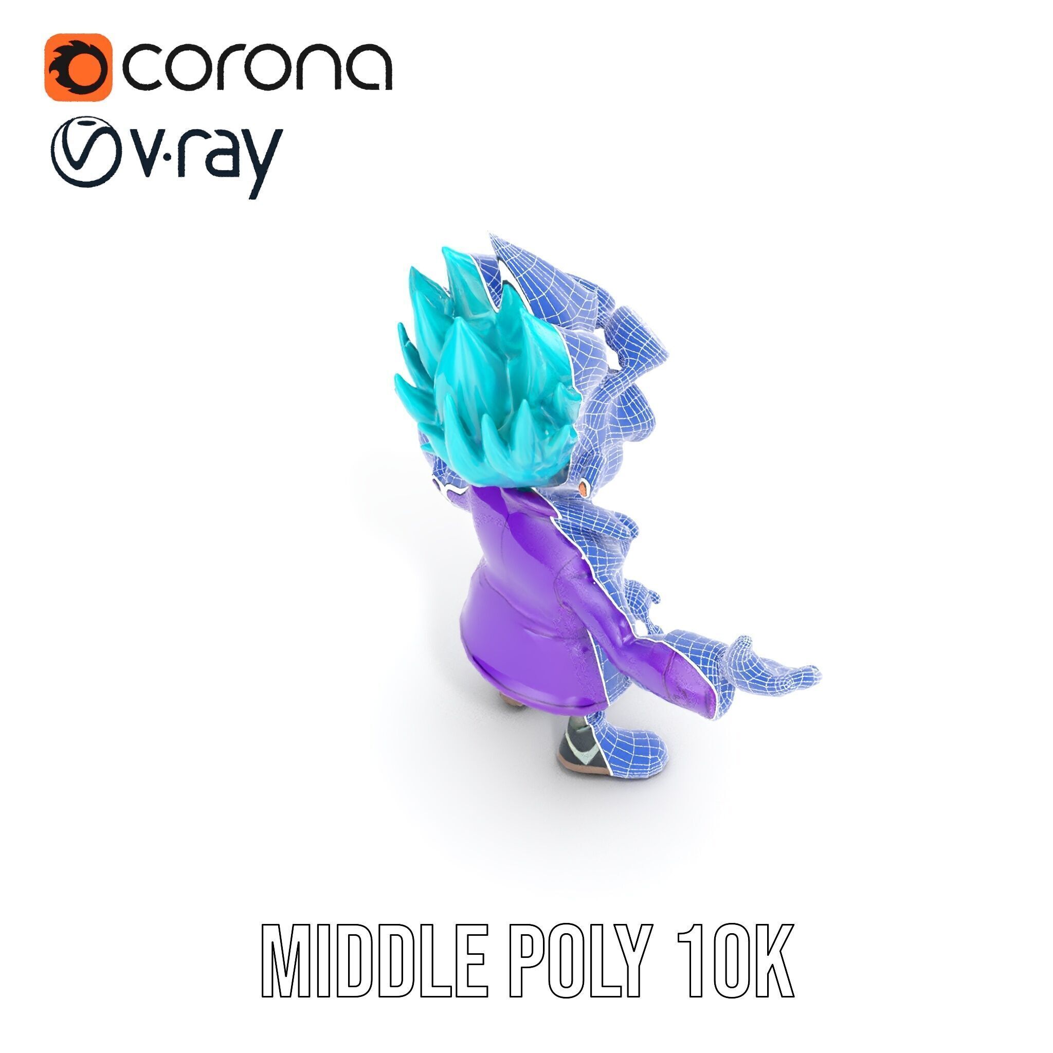 Quirky Scientist Character  Rigged and Animated with PBR Text... Low-poly 3D model_31