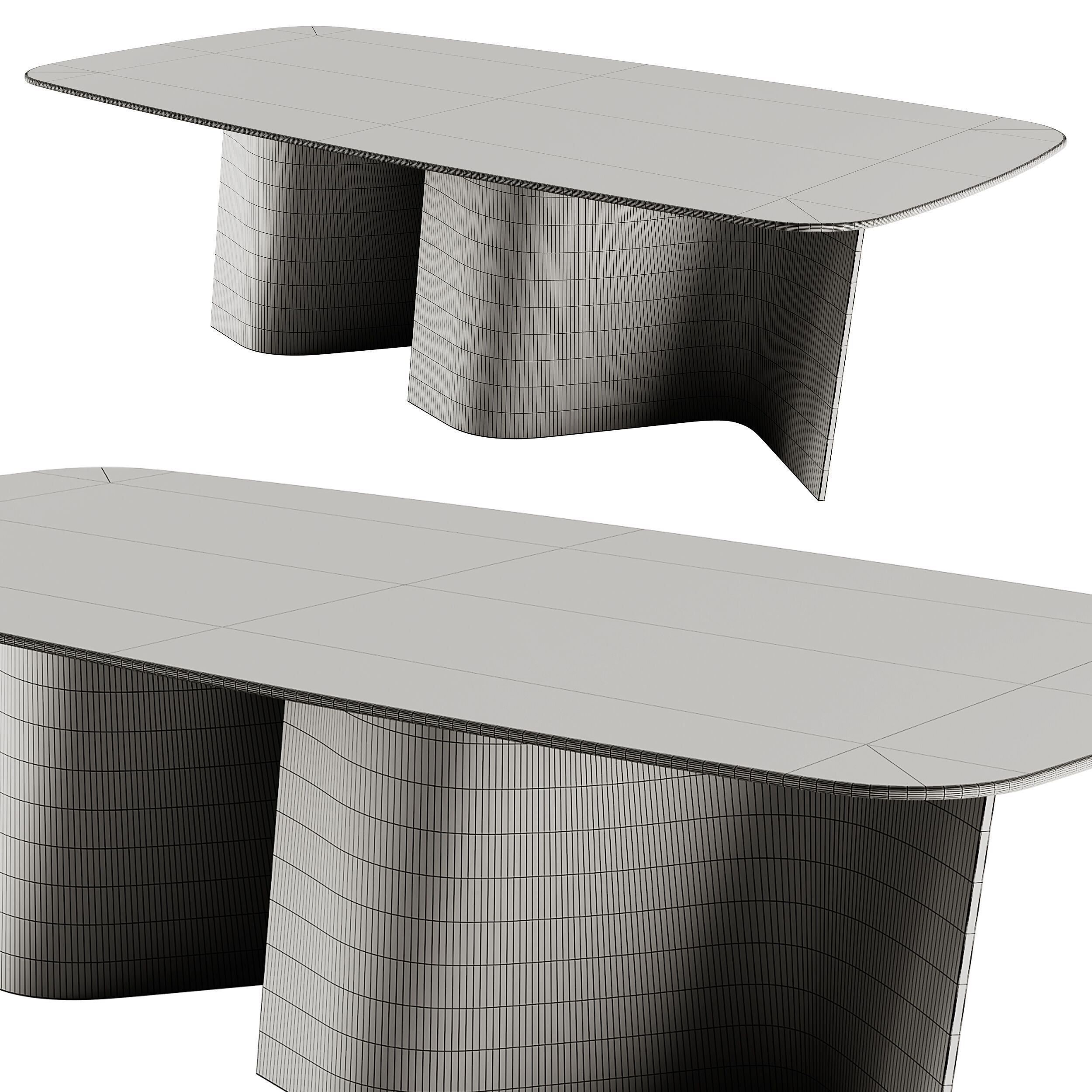 Esse 72 Acqua Glass Table by Reflex 3D model_6