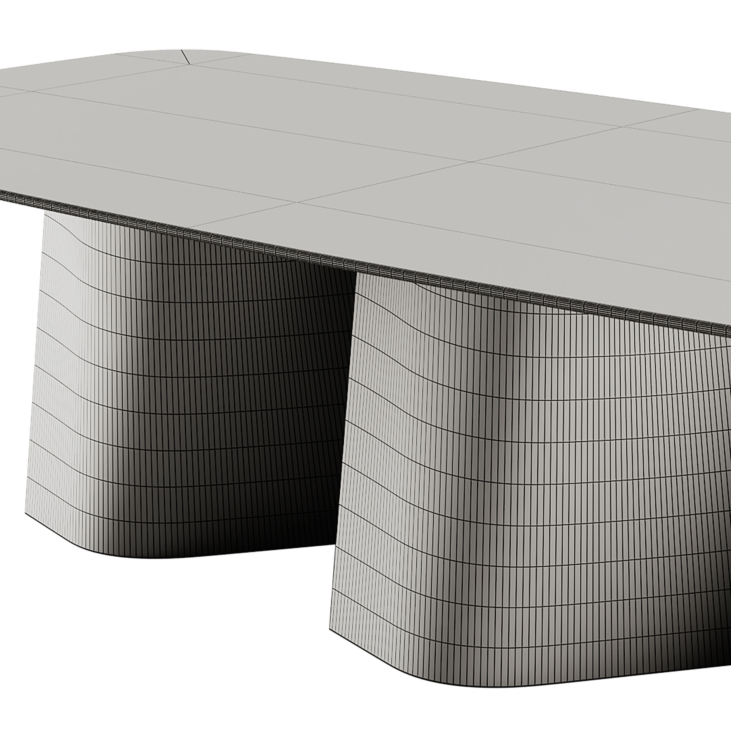 Esse 72 Acqua Glass Table by Reflex 3D model_7