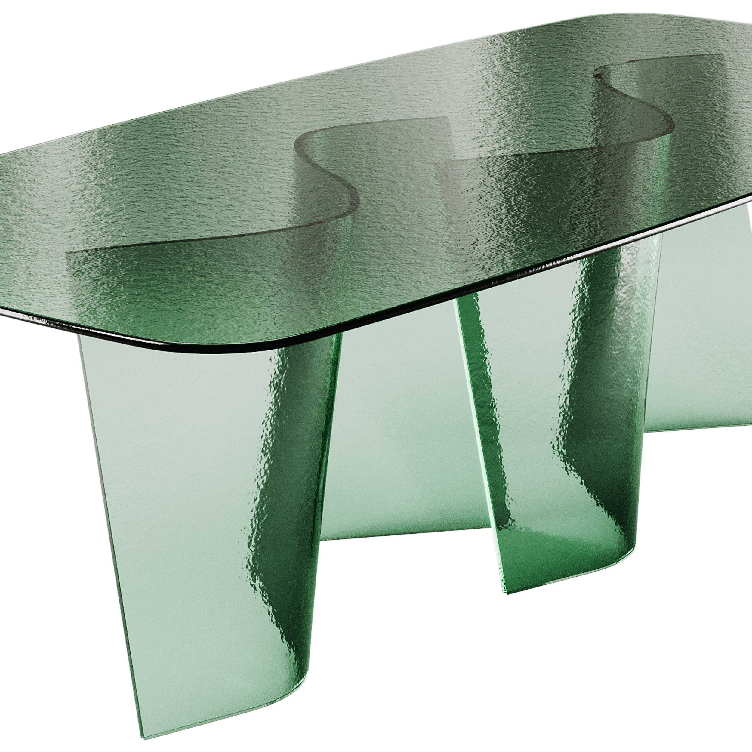 Esse 72 Acqua Glass Table by Reflex 3D model_4