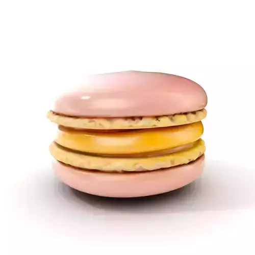Macaron Dessert D Model Pack Low-poly 3D model