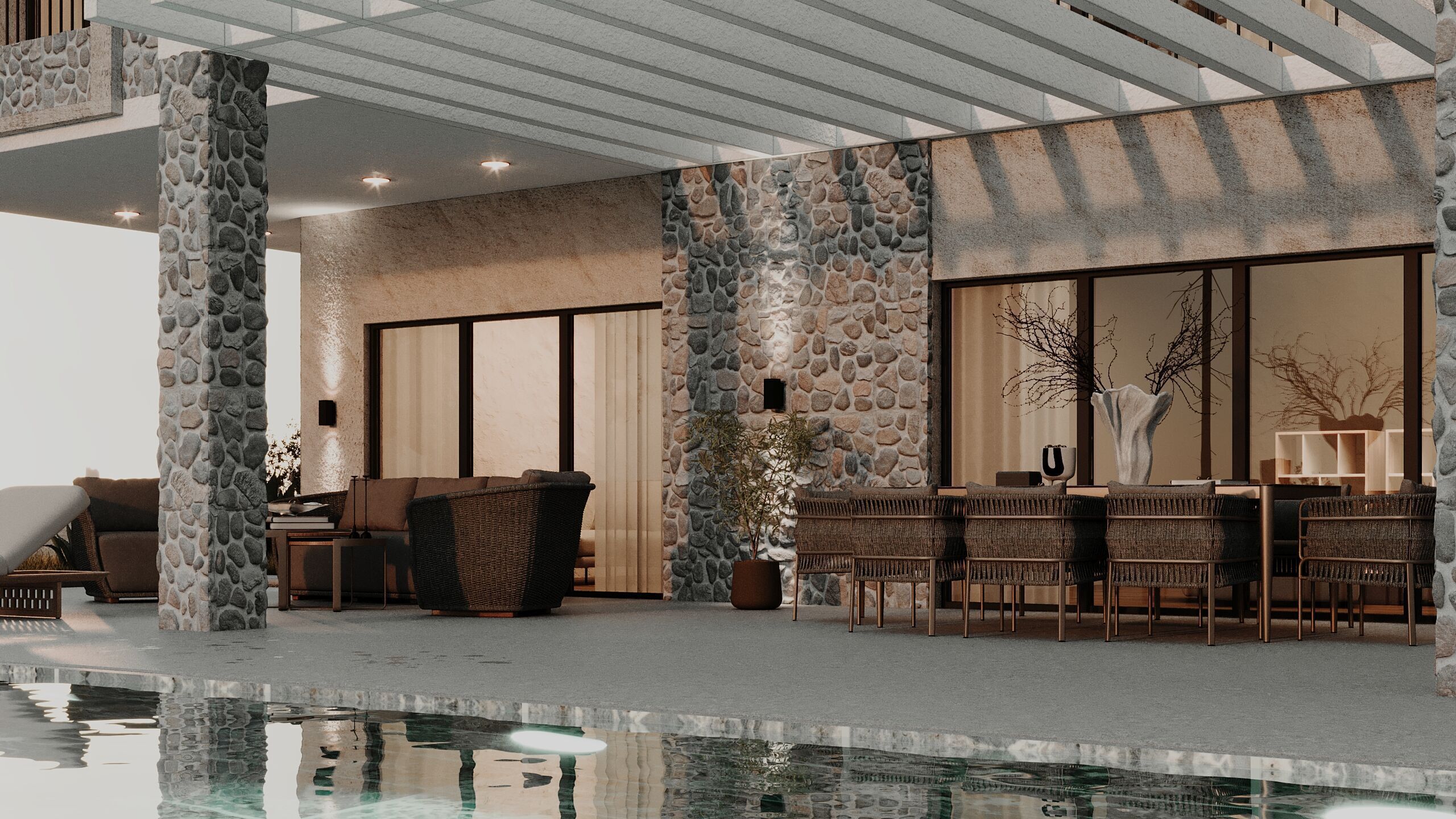 Luxury Bodrum Villa - Modern Architectural  3D model_5