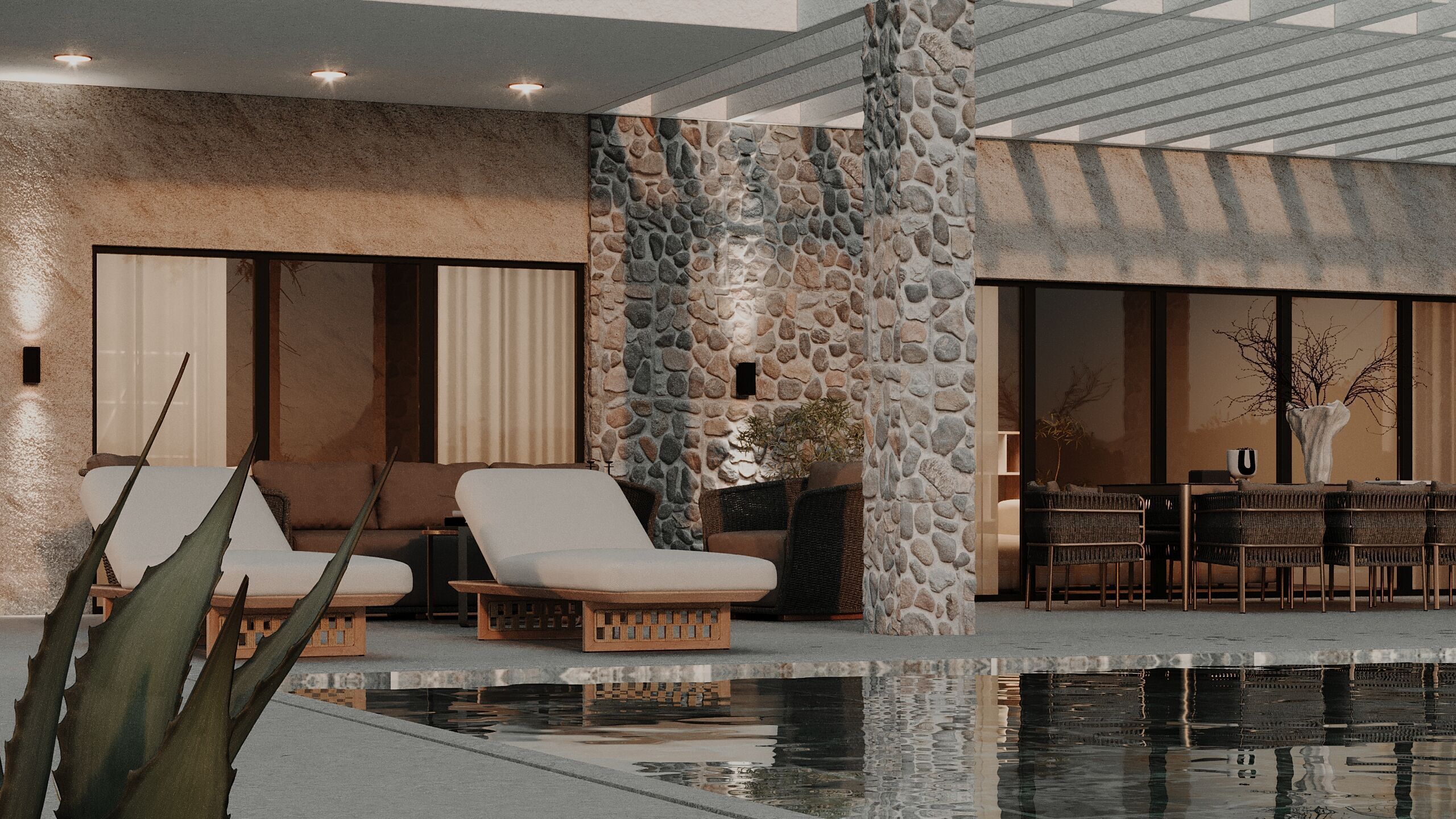 Luxury Bodrum Villa - Modern Architectural  3D model_2