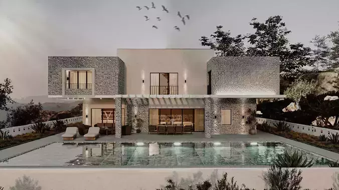 Luxury Bodrum Villa - Modern Architectural 