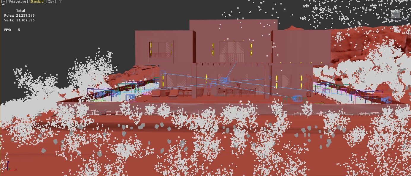 Luxury Bodrum Villa - Modern Architectural  3D model_9