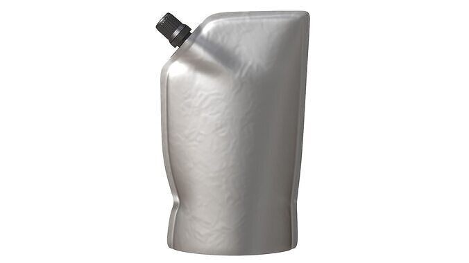 Spout pouch packaging 01 3D model