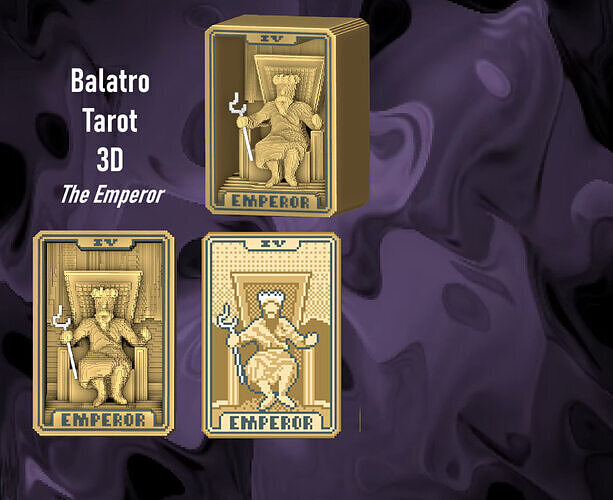 Balatro Tarot Cards 3D - The Emperor 3D print model