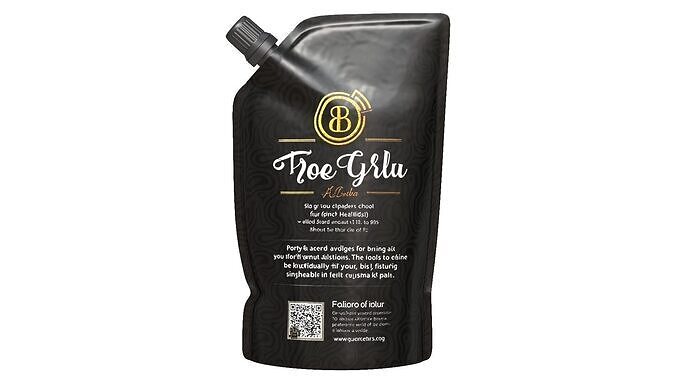 Spout pouch packaging 04 3D model