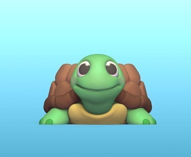 Turtle Pencil Holder 3D print model