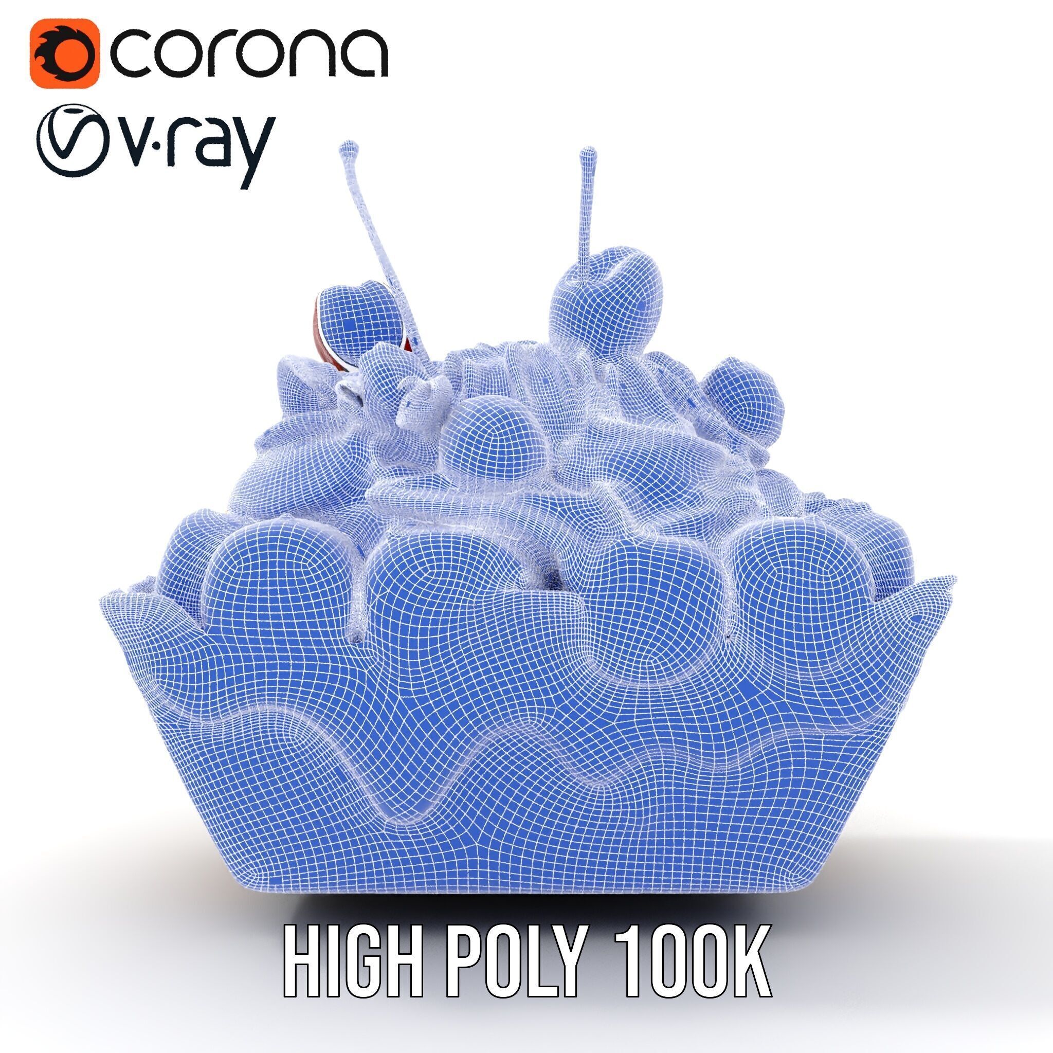 Banana Sundae Dessert D Model Pack Low-poly 3D model_38