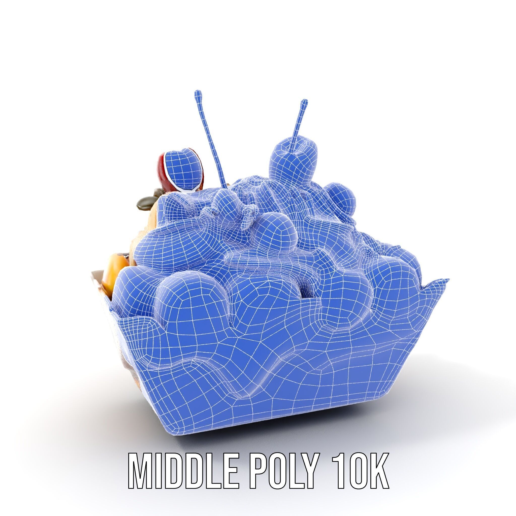 Banana Sundae Dessert D Model Pack Low-poly 3D model_20