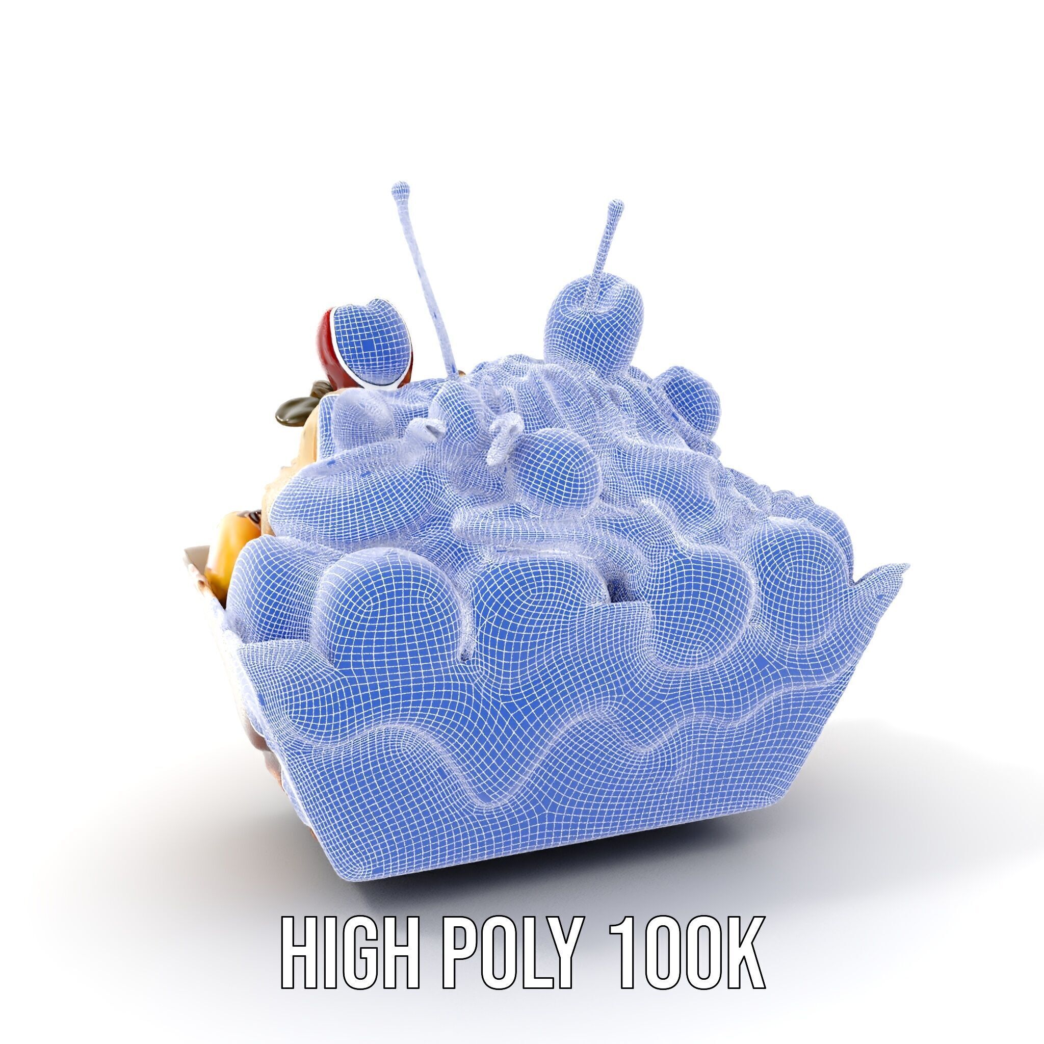 Banana Sundae Dessert D Model Pack Low-poly 3D model_4