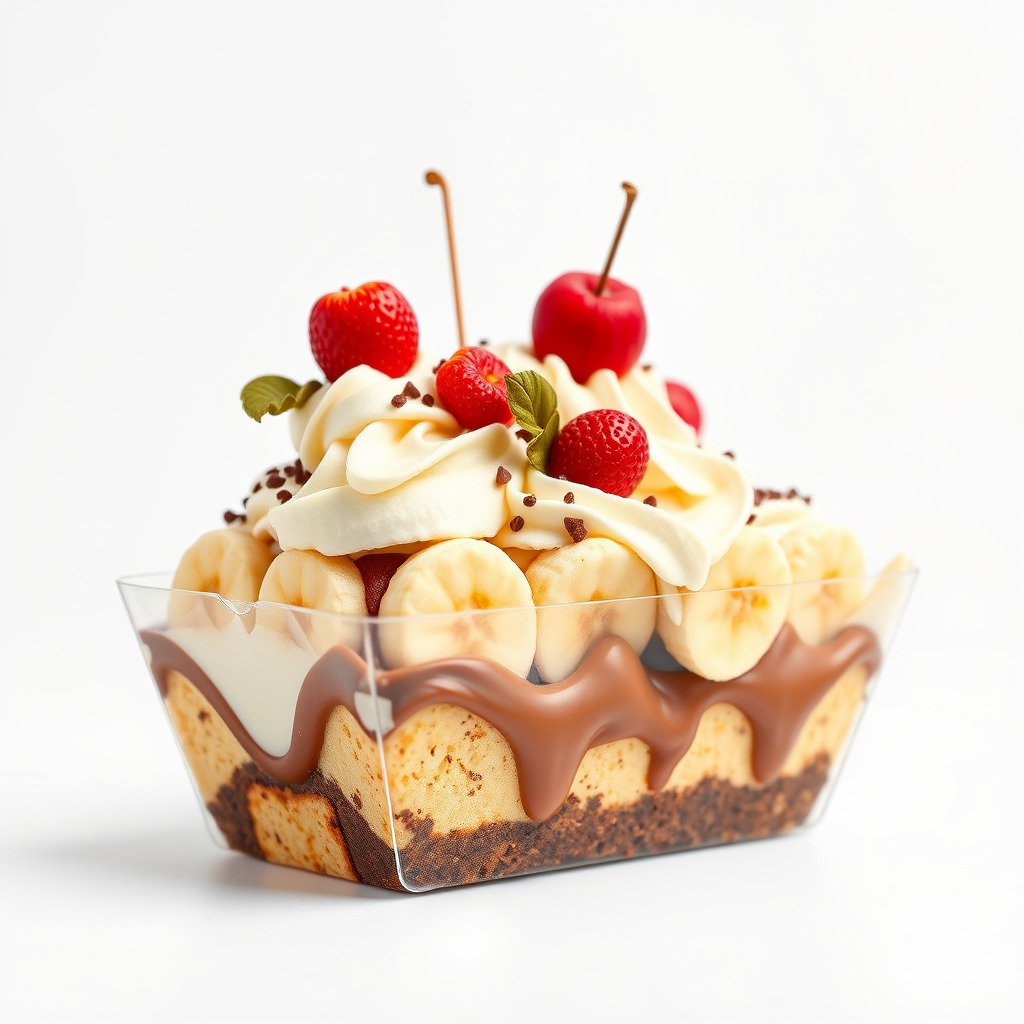 Banana Sundae Dessert D Model Pack Low-poly 3D model_2