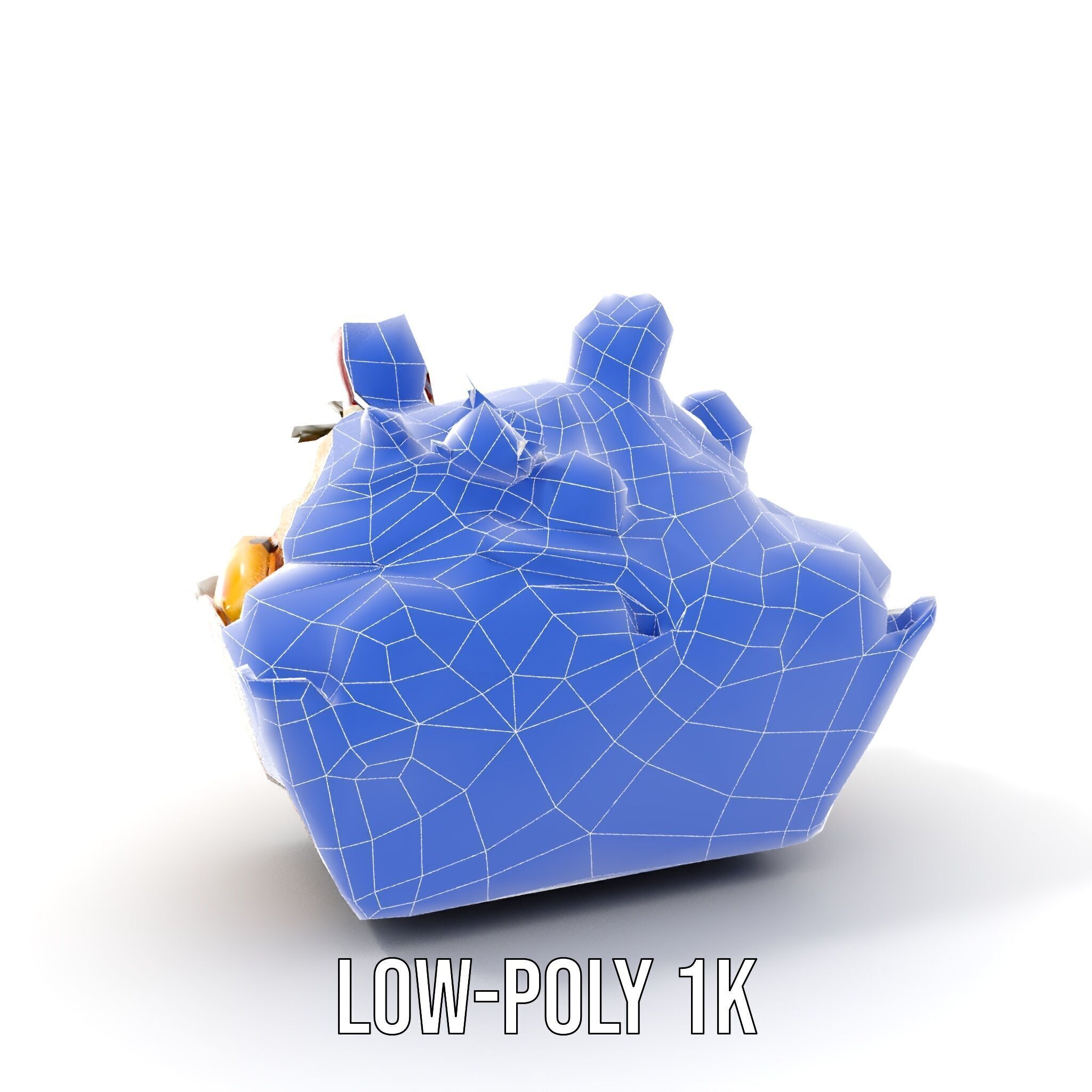 Banana Sundae Dessert D Model Pack Low-poly 3D model_16