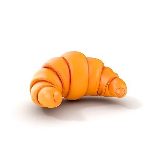 Croissant Model Pack for D Rendering and Gaming Low-poly 3D model