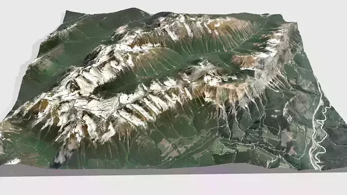 Mountain landscape Porcupine Peak British Columbia Canada