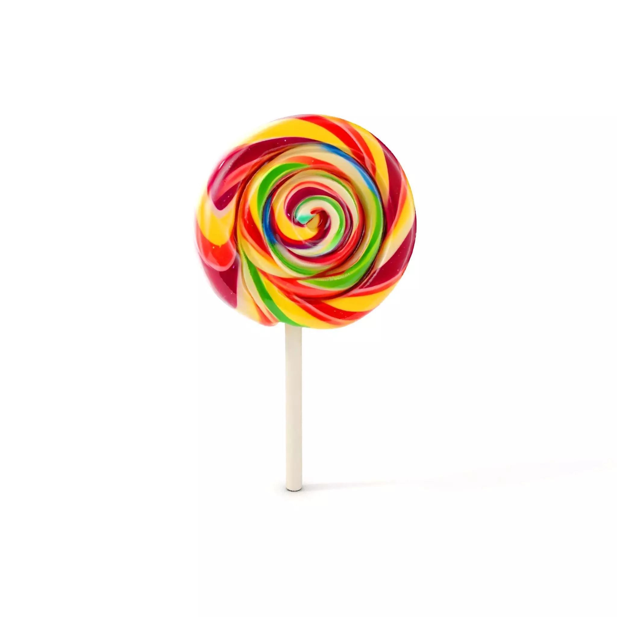 Colorful Lollipop D model pack Low-poly 3D model_0