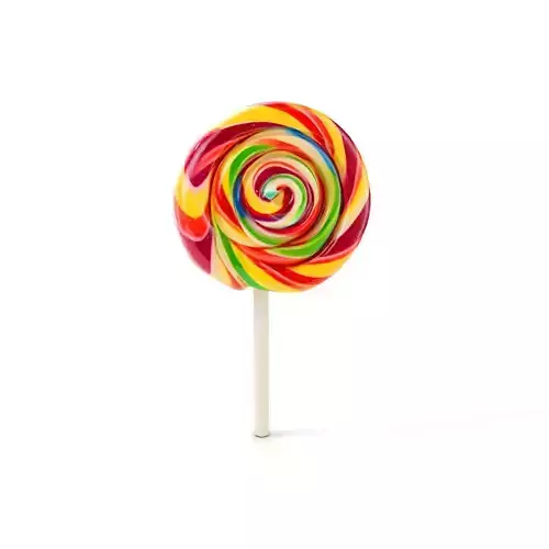 Colorful Lollipop D model pack Low-poly 3D model