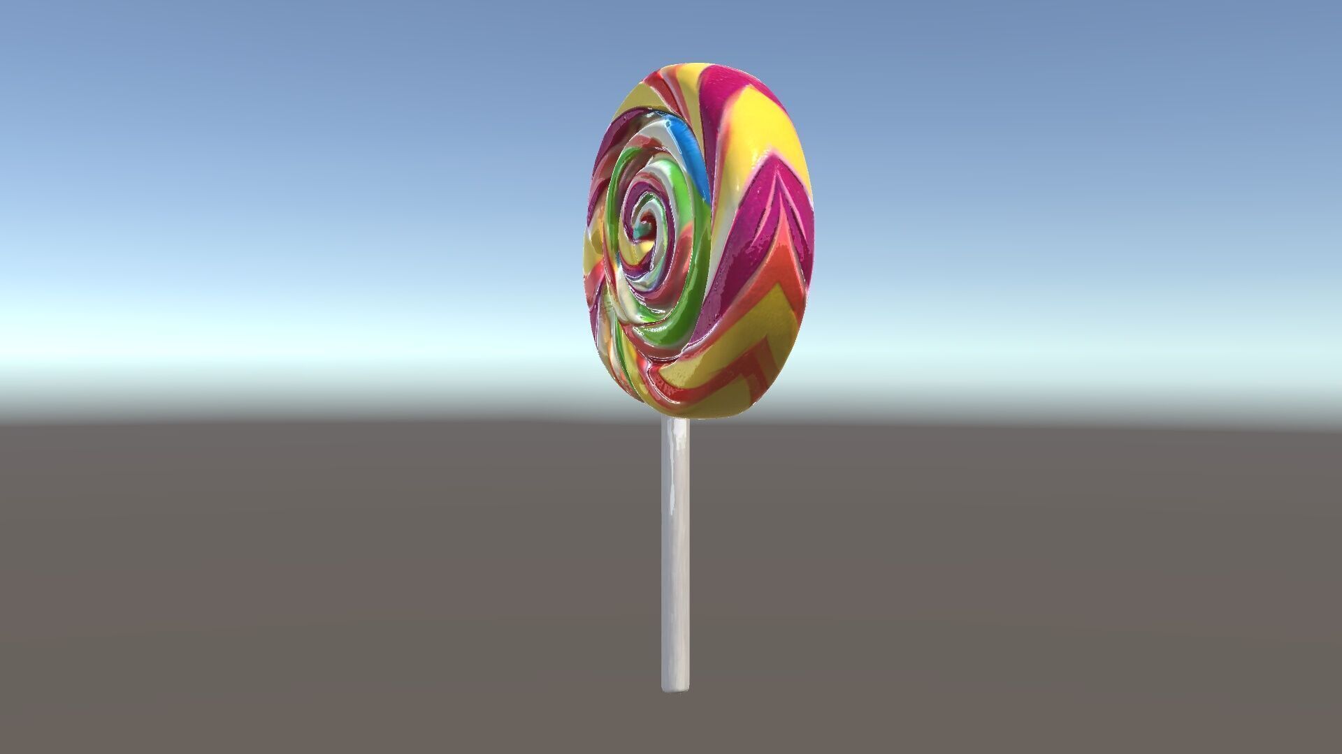 Colorful Lollipop D model pack Low-poly 3D model_5