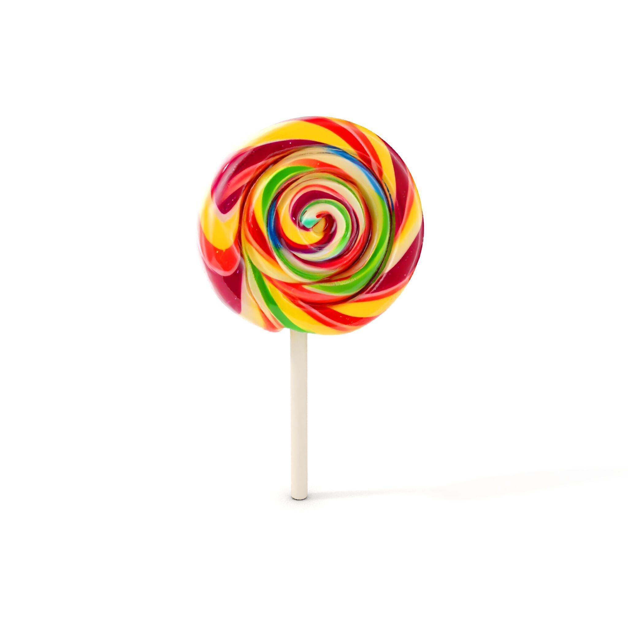 Colorful Lollipop D model pack Low-poly 3D model_7