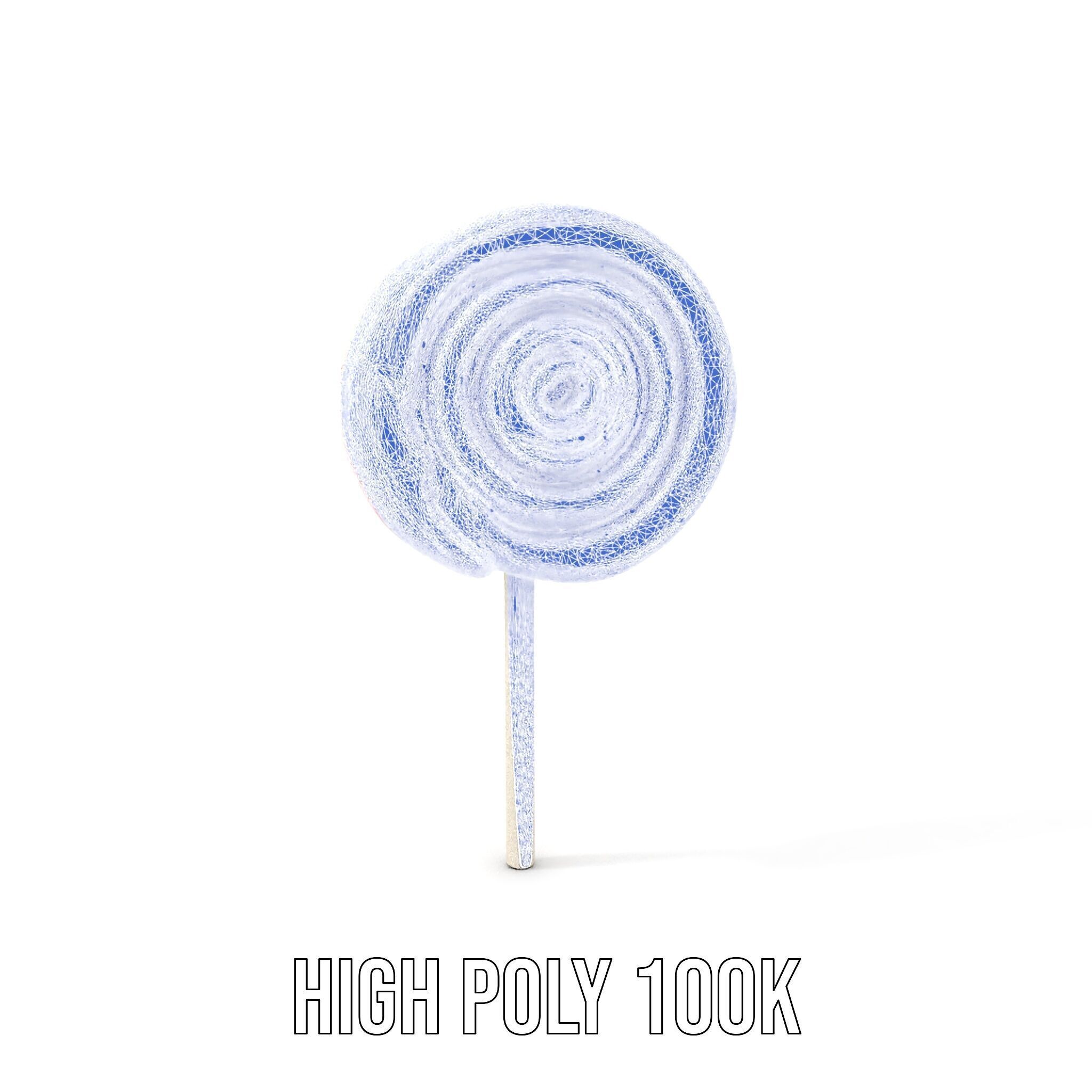 Colorful Lollipop D model pack Low-poly 3D model_18